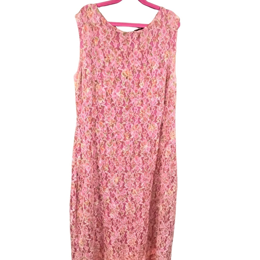 Carole Little Pink Floral Midi Dress